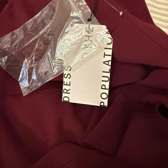 NWT Dress the Population Liv Strapless Ruffled Dress-J14 - Picture 5 of 6